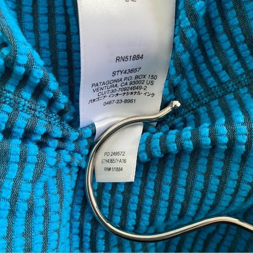 Patagonia Capilene Thermal Weight Zip Neck Sweater 43657 Blue Men's Size Medium